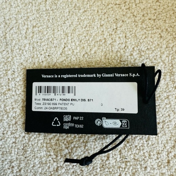 Versace Authentic Black and Gold Heels - Picture 4 of 4